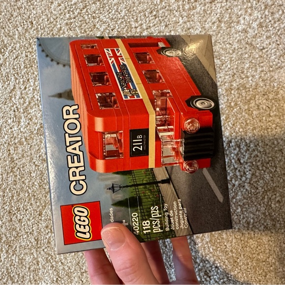 Lego Red and Black Building Set Double-Decker Bus - Picture 8 of 10